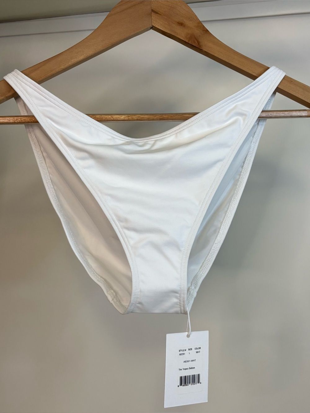 NWT - Demi Moore x Andie Swim The Tropez Bottom White sz Large